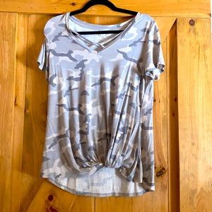 Maurices S/S Camo Top